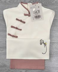 SKY8604 SET PHÁP PHỤC ĐÍNH NƠ ( HỒNG )