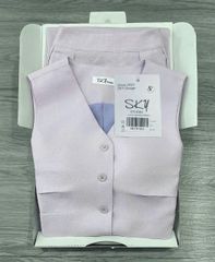 SKY8702 SET ÁO + CV DÀI ( TÍM)