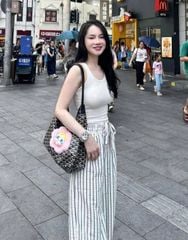 TB5798 SET ÁO 3 LỖ, QUẦN SỌC DÀI