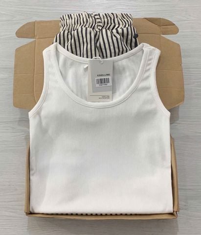 TB5798 SET ÁO 3 LỖ, QUẦN SỌC DÀI