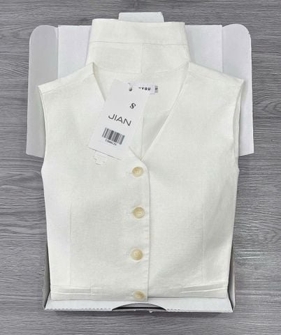 TB8812 SET GILE LINEN QUẦN SHORT (TRẮNG)