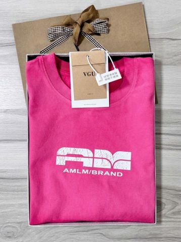 VGU1068 ÁO THUN AMLM/BRAND (HỒNG )