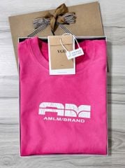 VGU1068 ÁO THUN AMLM/BRAND (HỒNG )