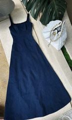 TB9008 ĐẦM JEAN HÀN DÀI 2 DÂY