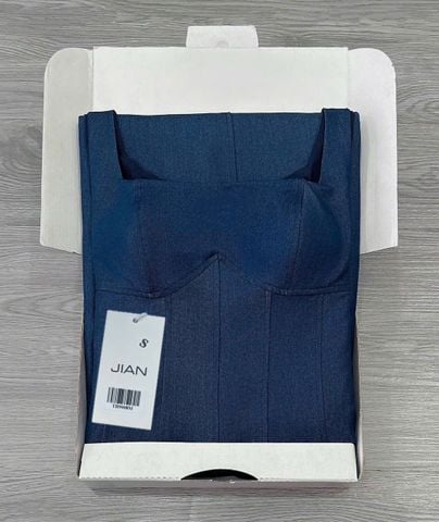 TB9008 ĐẦM JEAN HÀN DÀI 2 DÂY