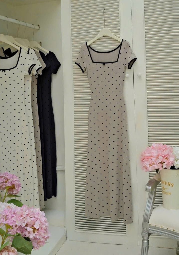 SKY9027 ĐẦM BODY CHẤM BI ( DA )