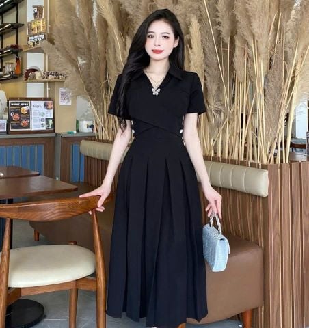 VGU1103 ĐẦM DÀI ĐÍNH TAG BƯỚM