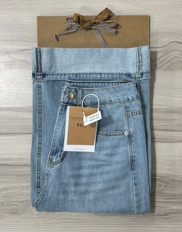 VGU1114 QUẦN JEAN DÀI ( XANH NHẠT )