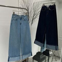 VGU1113 QUẦN JEAN DÀI ( XANH ĐẬM )