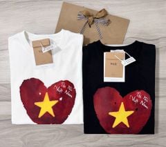 VGU1108 ÁO THUN VIỆT NAM NGÔI SAO  ( ĐEN )
