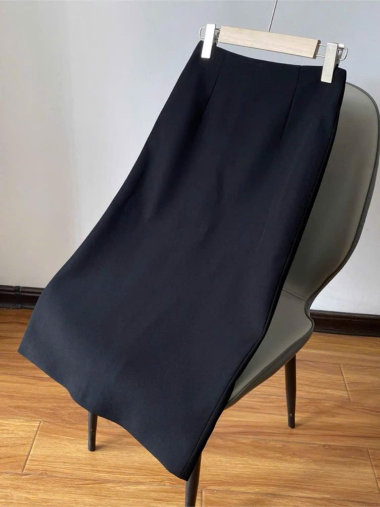 TB9234 CHÂN VÁY MIDI ĐEN (LẺ)