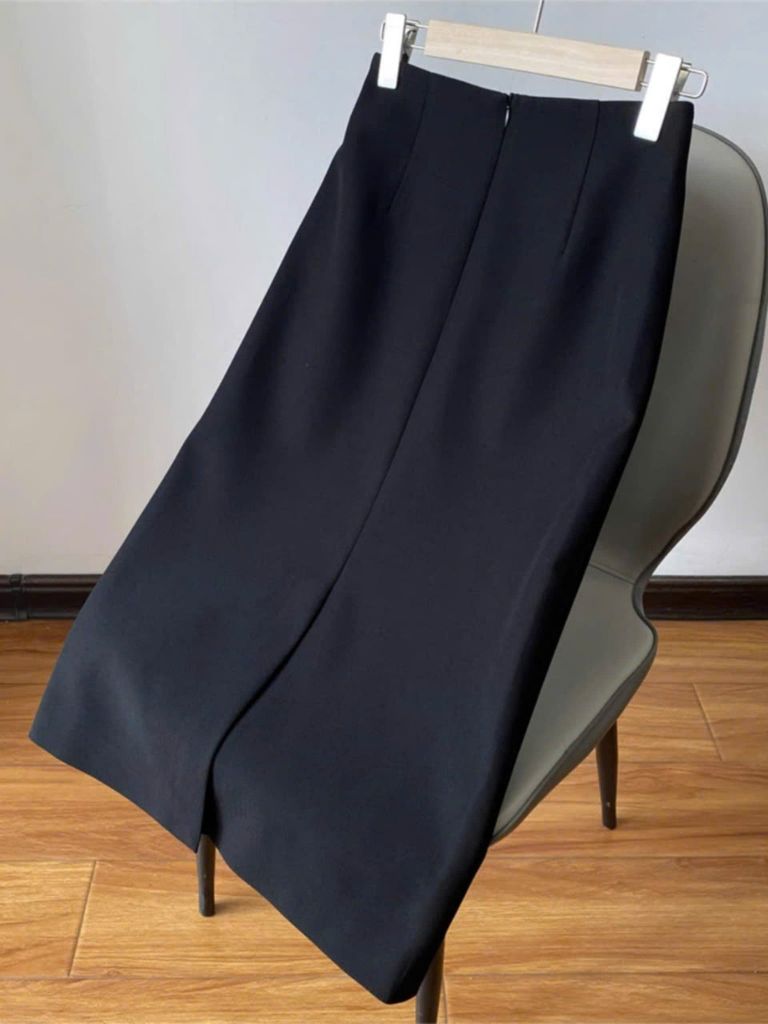 TB9234 CHÂN VÁY MIDI ĐEN (LẺ)