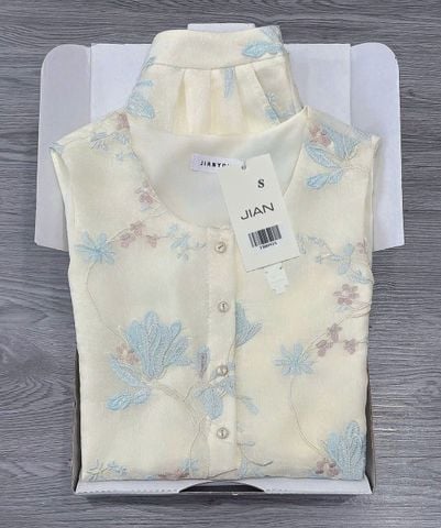 TB8951 SET TENCEL THÊU (KEM )