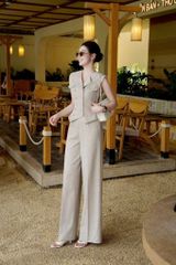 TB9232 SET GILE PHỐI NẮP TÚI - QUẦN DÀI (DA)