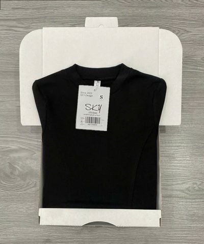 SKY9303 ÁO THUN BODY TRƠN (ĐEN)