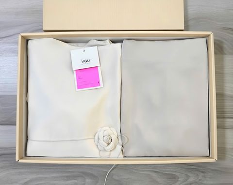 VGU1553 SET LỤA KÈM DÂY CỘT EO