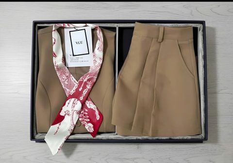 VGU1559 SET VEST NÂU KÈM CHOÀNG