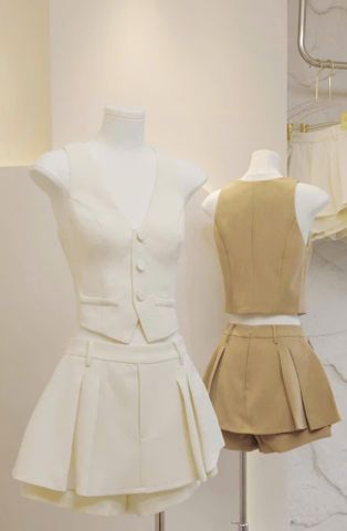 VGU1559 SET VEST NÂU KÈM CHOÀNG