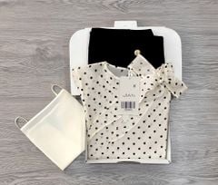 TB9606 SET ÁO CHẤM BI + CV DÀI