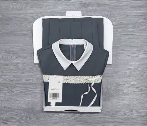 TB9651 SET ÁO PHỐI REN +CV NGẮN