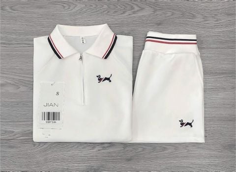 TB9724 - SET BỘ TRẮNG PHỐI VIỀN CHÚ CÚN
