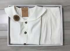 VGU2074 SET ÁO ĐÍNH HOA NGỰC +QUẦN DÀI