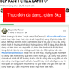 THỰC ĐƠN 7 NGÀY - SIẾT MỠ BỤNG