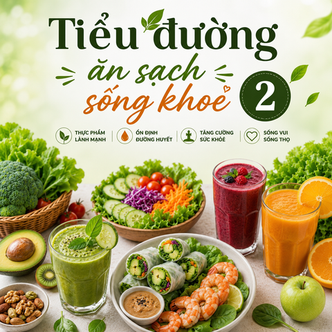 4 TUẦN TIỂU ĐƯỜNG ĂN SẠCH SỐNG KHỎE THUẦN VIỆT