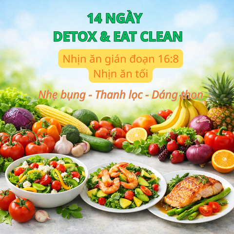 14 NGÀY NHỊN TỐI 16:8 & DETOX THANH LỌC