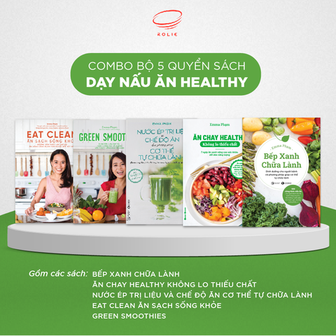 Bộ 5 quyển sách dạy nấu ăn healthy