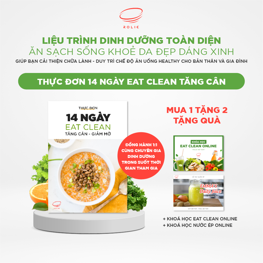 THỰC ĐƠN 14 NGÀY  TĂNG CÂN