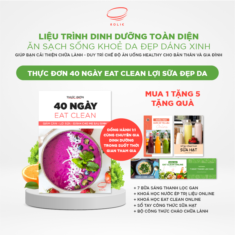 EAT CLEAN 40 NGÀY LỢI SỮA