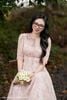 Đầm voan hoa hồng xếp ly DL1191