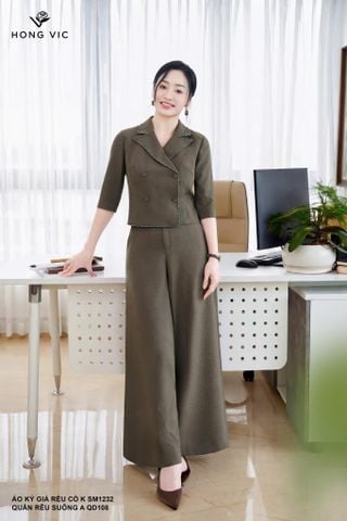 Áo ký giả rêu cổ K SM1232