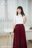 Áo linen trắng thêu ngực SM1212
