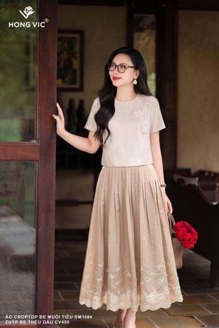 Zuýp be thêu gấu CV400