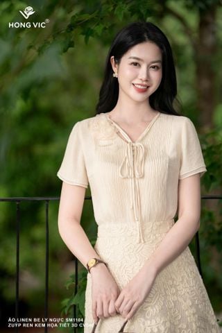 Áo linen be ly ngực SM1104