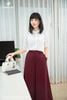 Áo linen trắng thêu ngực SM1212