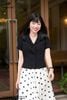 Áo ký giả đen cổ nơ SM1114