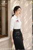 Áo sơ mi trắng tay lỡ SM74