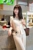 Quần linen suông kem QD91
