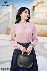 Áo ngọc trai hồng SM1214