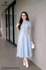 Zuýp xanh thiên thanh xòe CV572