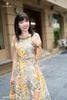 Đầm maxi lá vàng nhiệt đới DL1154