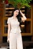 Quần suông kem muối tiêu QD91