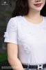 Áo cotton trắng hoa rơi SM1193