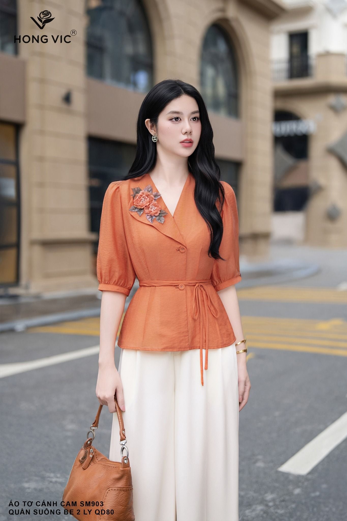 Áo tơ cánh cam SM903