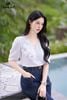 Quần bò suông xanh đậm mí ly QB10