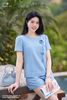 Áo xanh hoa vải SM1179