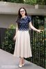 Áo croptop tím than thêu gấu SM1134